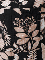 Summer Beach Tropical Leaves Print Short Sleeve Shirt