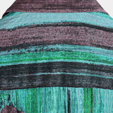 Vintage-Style Green Striped Short-Sleeve Summer Shirt