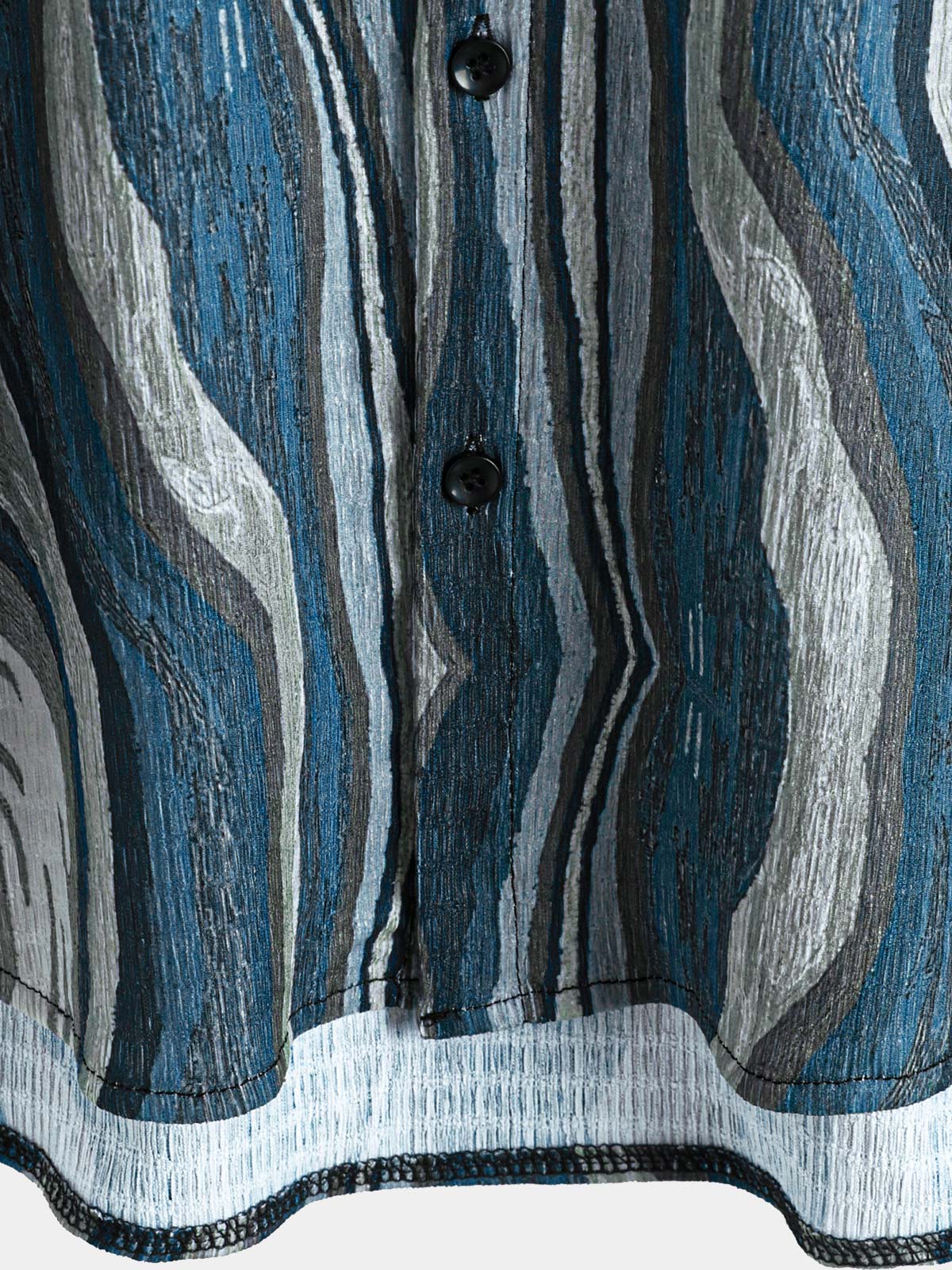 Short-Sleeve Summer Shirt, Retro Geometric Pattern