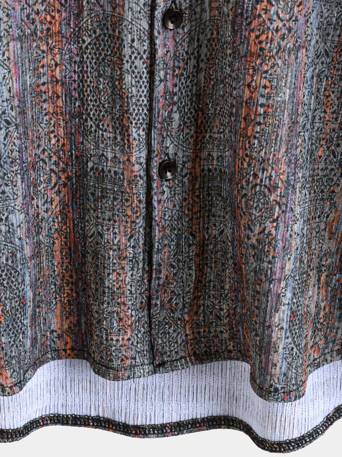 Vintage-Style Short-Sleeve Button-Up Summer Shirt