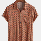 Vintage Button-Up Short Sleeve Shirt
