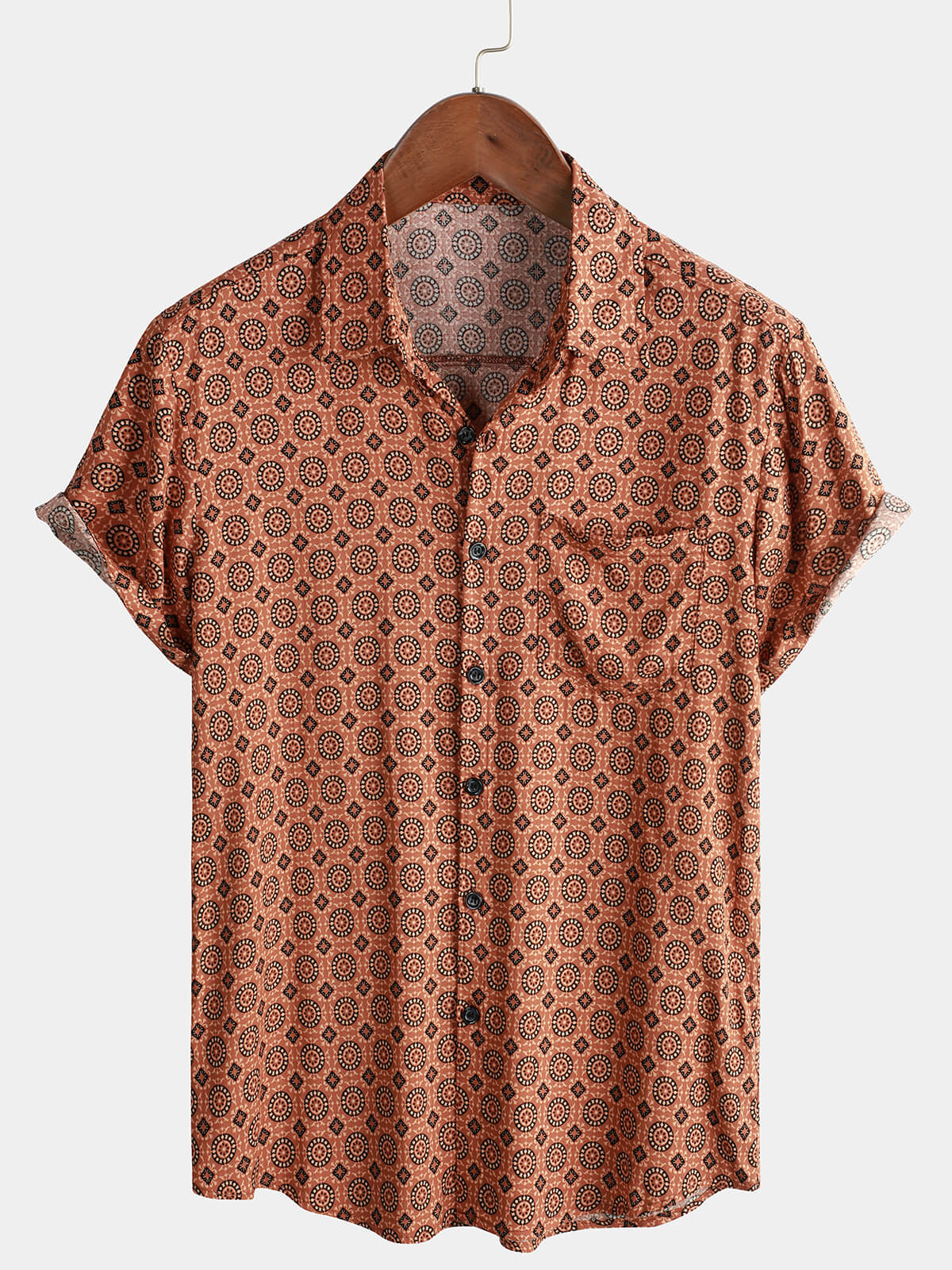 Vintage Button-Up Short Sleeve Shirt