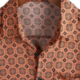 Spring Men's Vintage Cotton Shirt with Short Sleeves