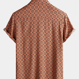 Vintage Button-Up Short Sleeve Shirt