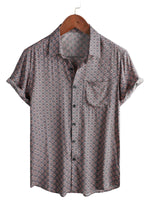 Men's Shirt Short Sleeve Cotton with Buttons