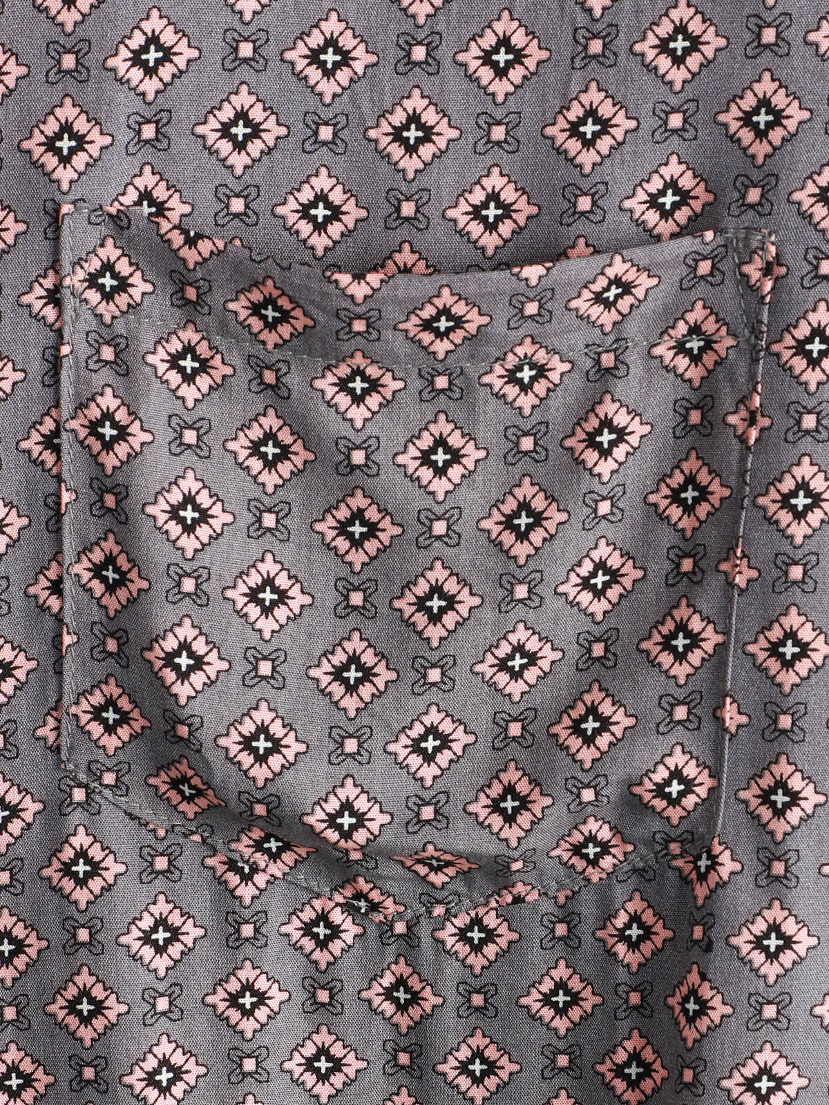 Vintage Geometric Summer Beach Short Sleeve Shirt