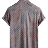 Men's Shirt Short Sleeve Cotton with Buttons