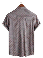 Men's Shirt Short Sleeve Cotton with Buttons