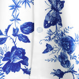 Hawaiian Shirt with Blue Floral Print