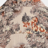 Button-Up Vacation Short Sleeve Shirt with Floral Print