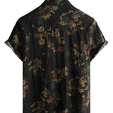 Cotton Beach Shirt for Men with Short Sleeve