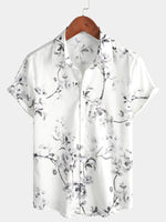 Button-Up Hawaiian Summer Floral Shirt