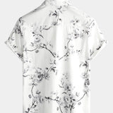 Button-Up Hawaiian Summer Floral Shirt