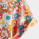 Hawaiian Short-Sleeve Shirt with Fresh Flowers