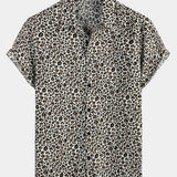 Short-Sleeve Leopard Print Rock Shirt
