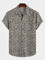 Short-Sleeve Leopard Print Rock Shirt