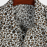 Short-Sleeve Leopard Print Rock Shirt