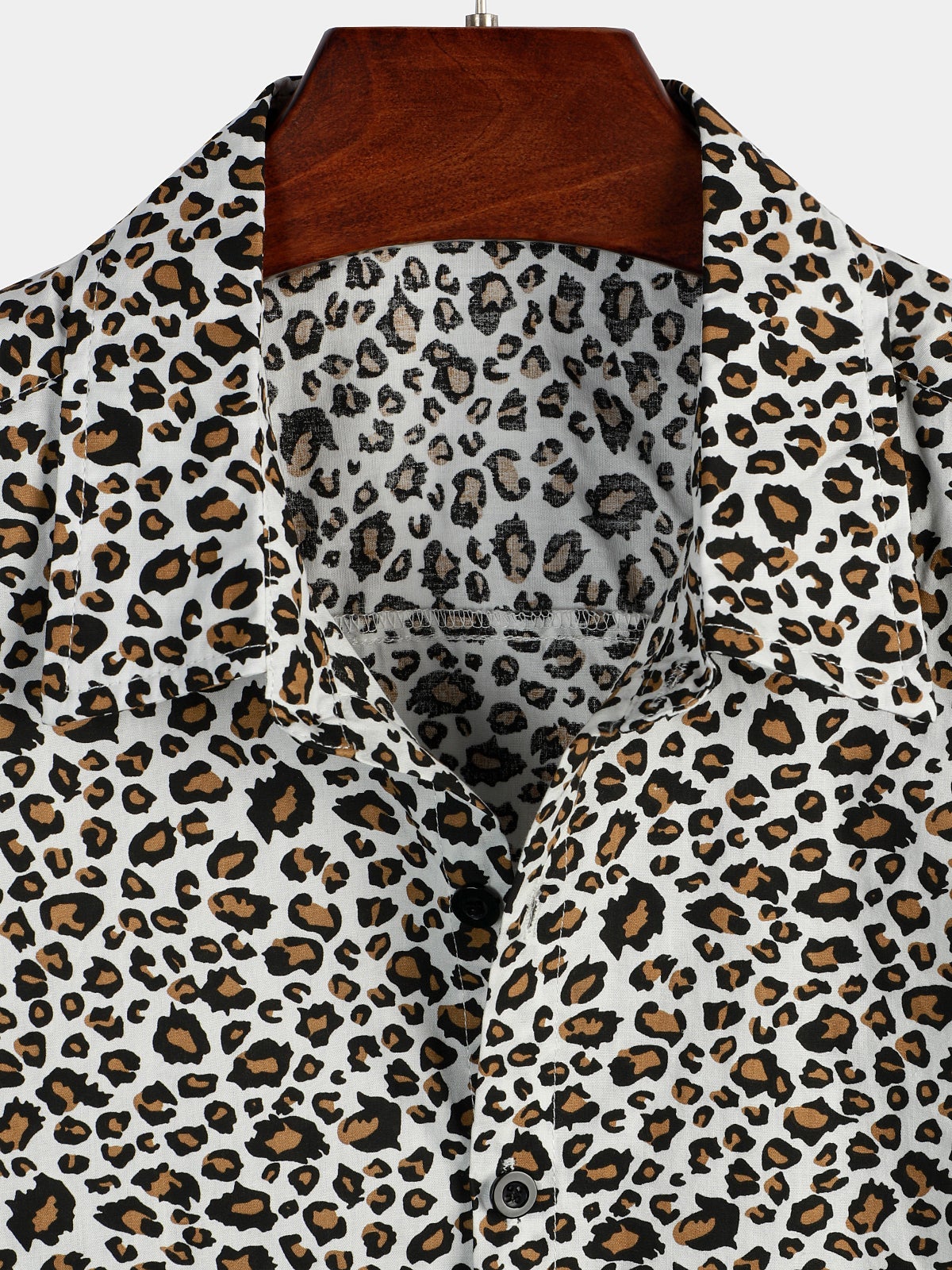 Short-Sleeve Leopard Print Rock Shirt