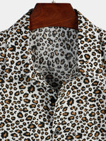 Short-Sleeve Leopard Print Rock Shirt