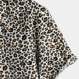 Short-Sleeve Leopard Print Rock Shirt