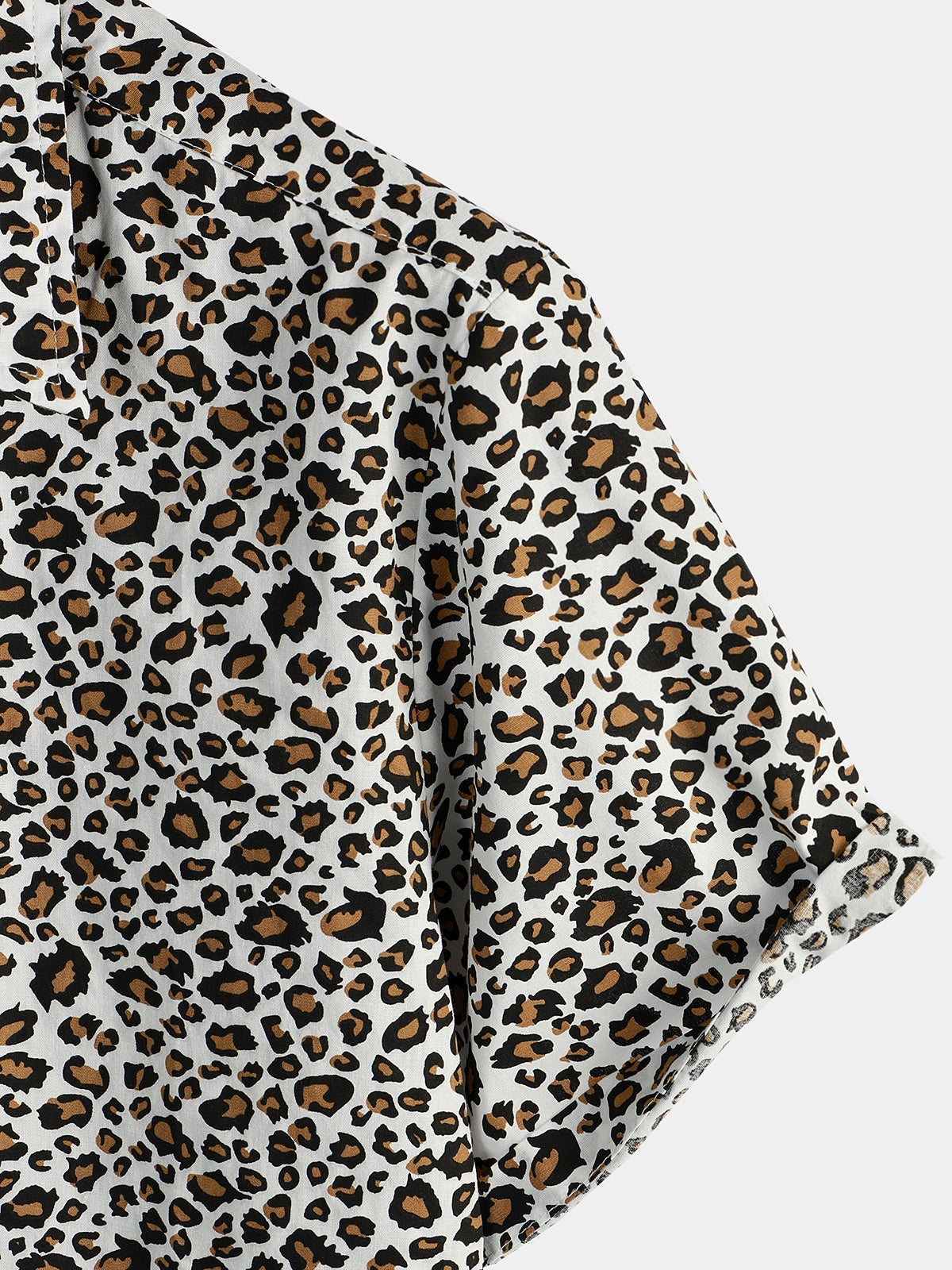 Short-Sleeve Leopard Print Rock Shirt