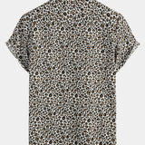 Short-Sleeve Leopard Print Rock Shirt