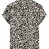 Men's Leopard Print Short-Sleeve Shirt
