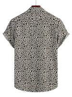 Men's Leopard Print Short-Sleeve Shirt