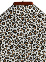 Men's Leopard Print Short-Sleeve Shirt