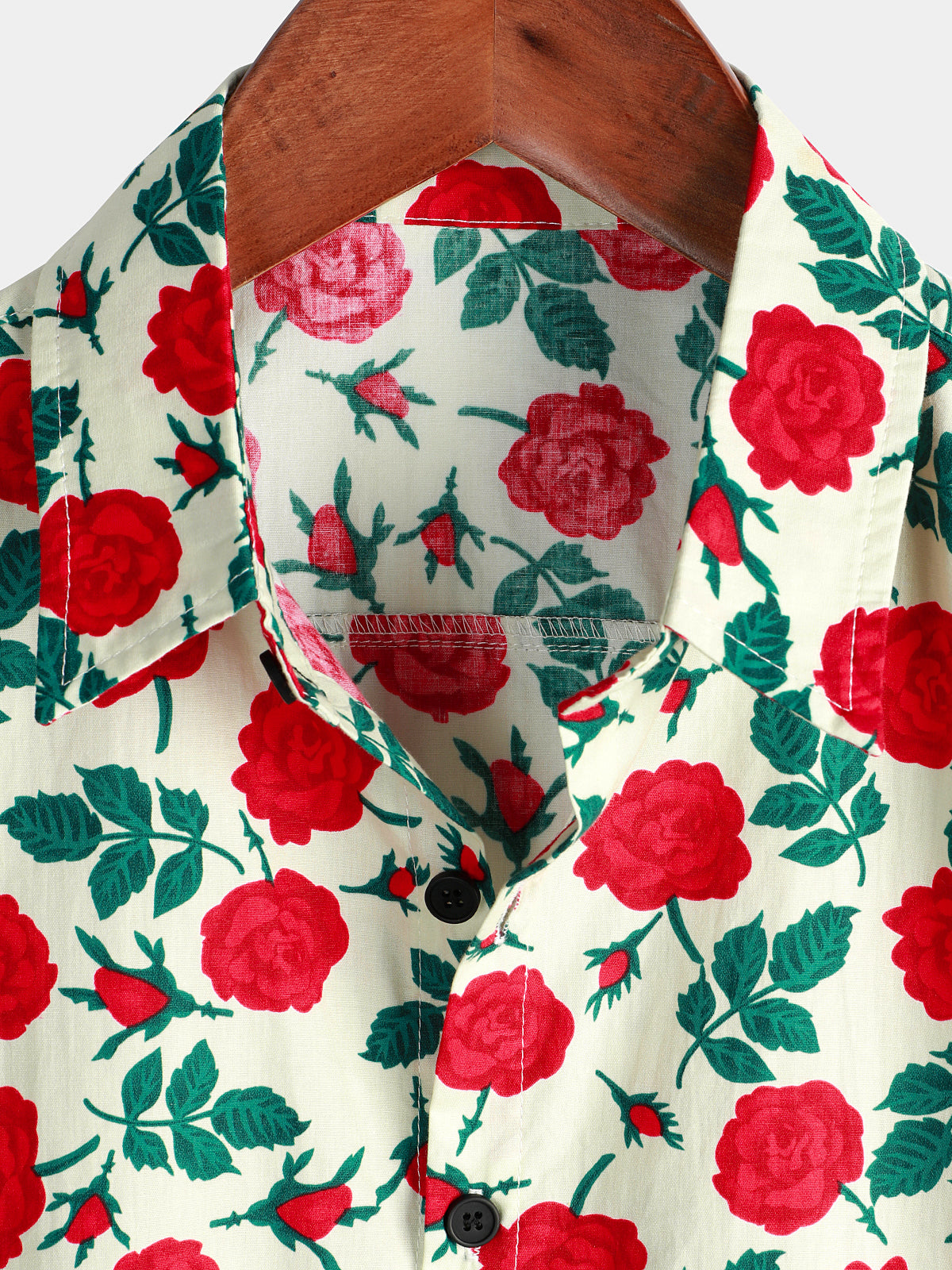 Pink Print Breathable Short-Sleeve Summer Shirt