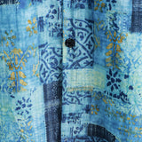 Short-Sleeve Patchwork Breathable Button Shirt