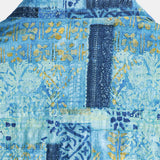 Short-Sleeve Patchwork Breathable Button Shirt