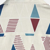 Casual Button-Up Short Sleeve Shirt with Vintage Geometric Print