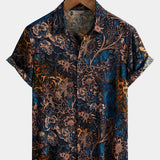 Retro Floral Getaway Shirt, Short Sleeves