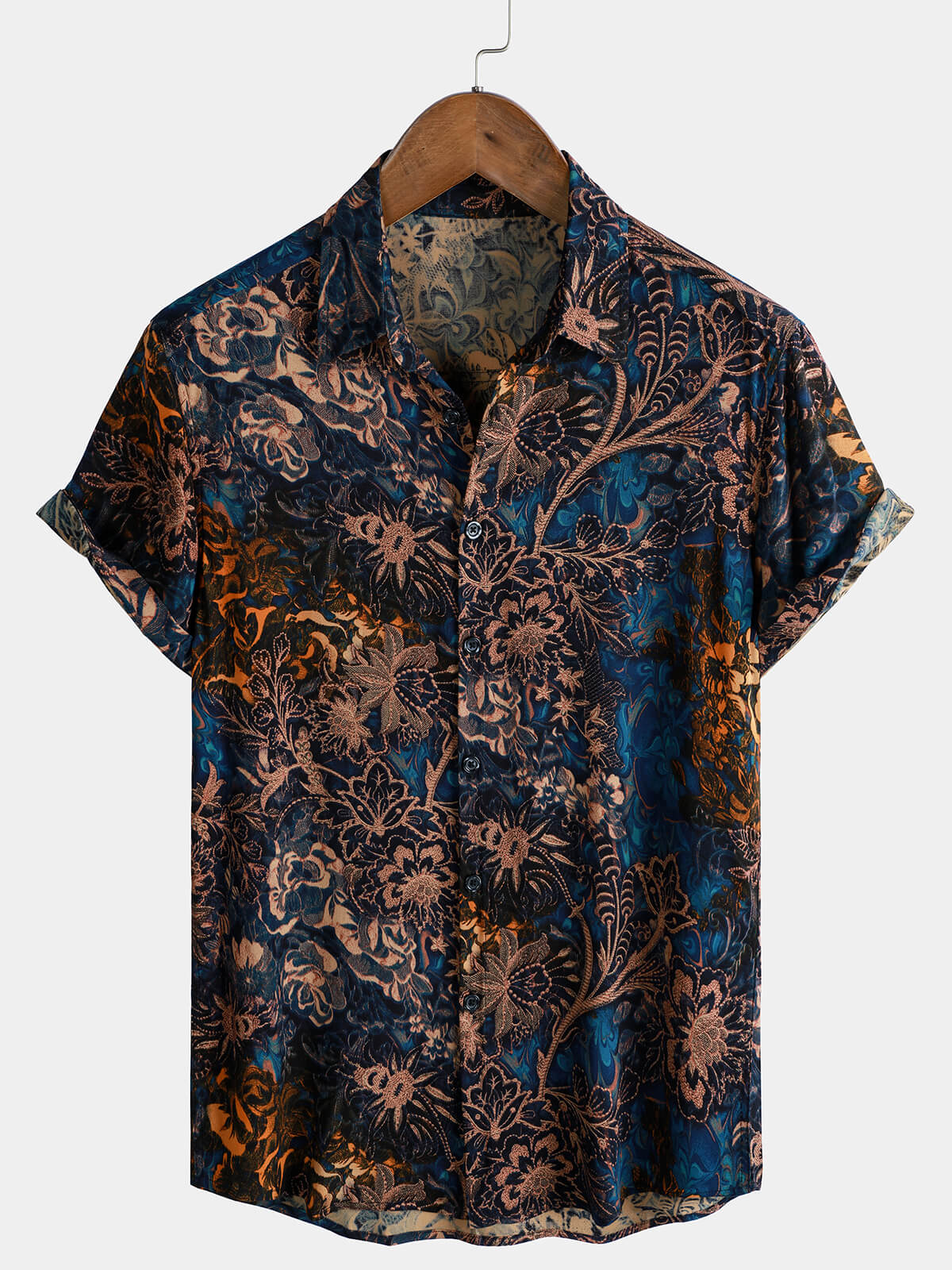 Retro Floral Getaway Shirt, Short Sleeves