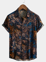 Retro Floral Getaway Shirt, Short Sleeves