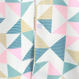 Beach Shirt, Short Sleeves, Artistic Geometric Triangle Print, Casual Summer