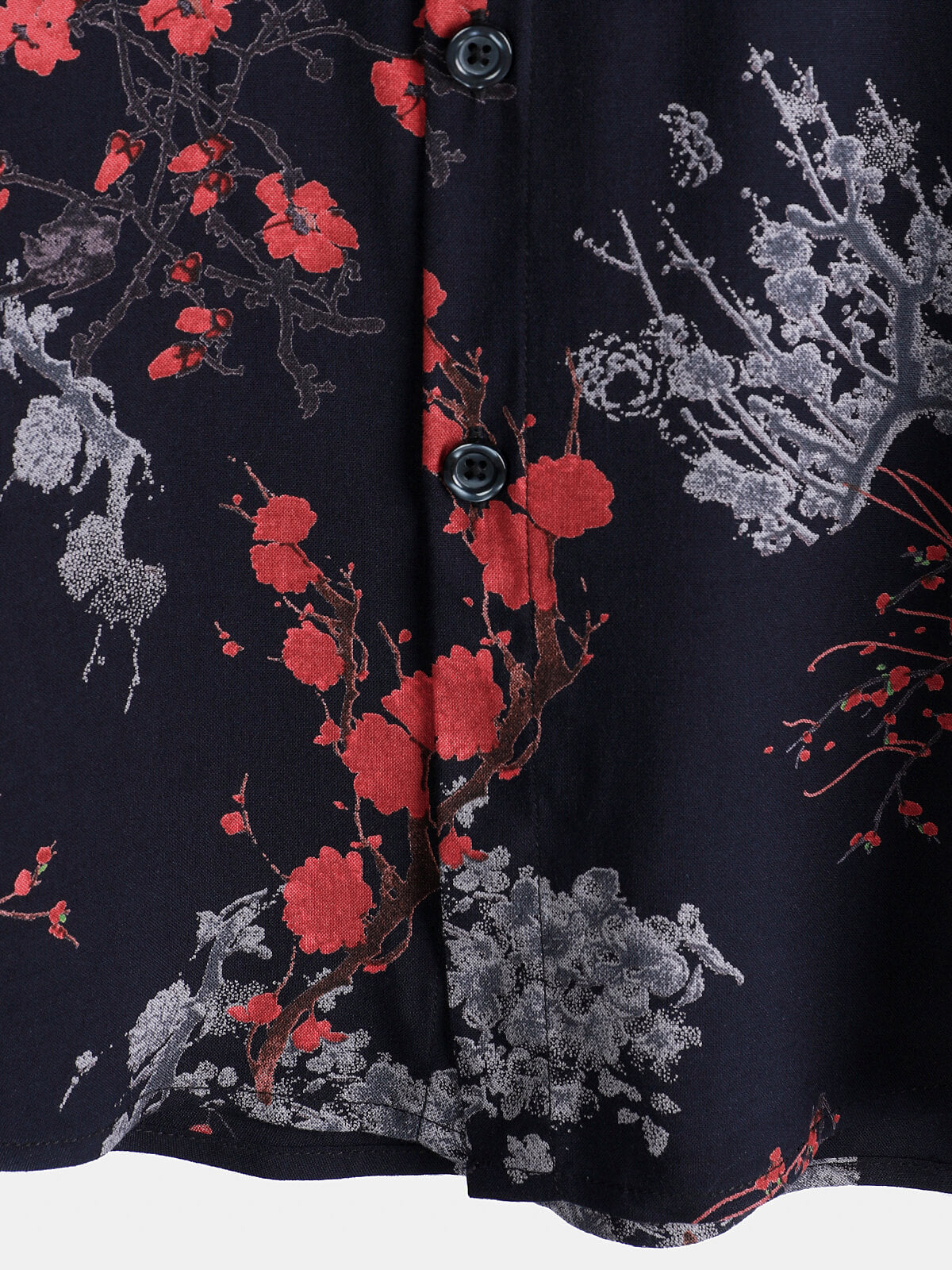 Elegant Floral Shirt, Short Sleeves
