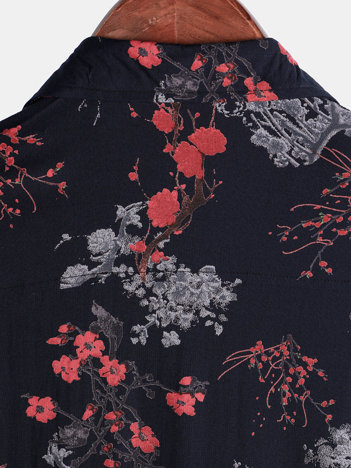 Elegant Floral Shirt, Short Sleeves
