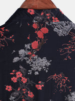 Elegant Floral Shirt, Short Sleeves