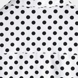 Summer Casual Polka Dot Short-Sleeve Shirt with White Pocket