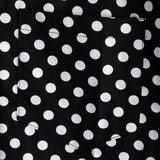 Summer Casual Polka Dot Short-Sleeve Shirt with Black Pocket