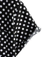Men's Summer Short-Sleeve Shirt with Black Dots