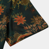 Dark Green Vintage Floral Shirt
