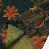 Dark Green Vintage Floral Shirt