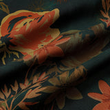 Dark Green Vintage Floral Shirt