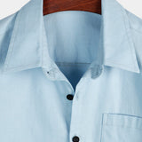 Solid Color Short-Sleeve Shirt