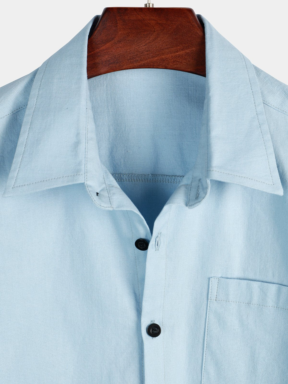 Solid Color Short-Sleeve Shirt