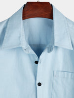 Solid Color Short-Sleeve Shirt
