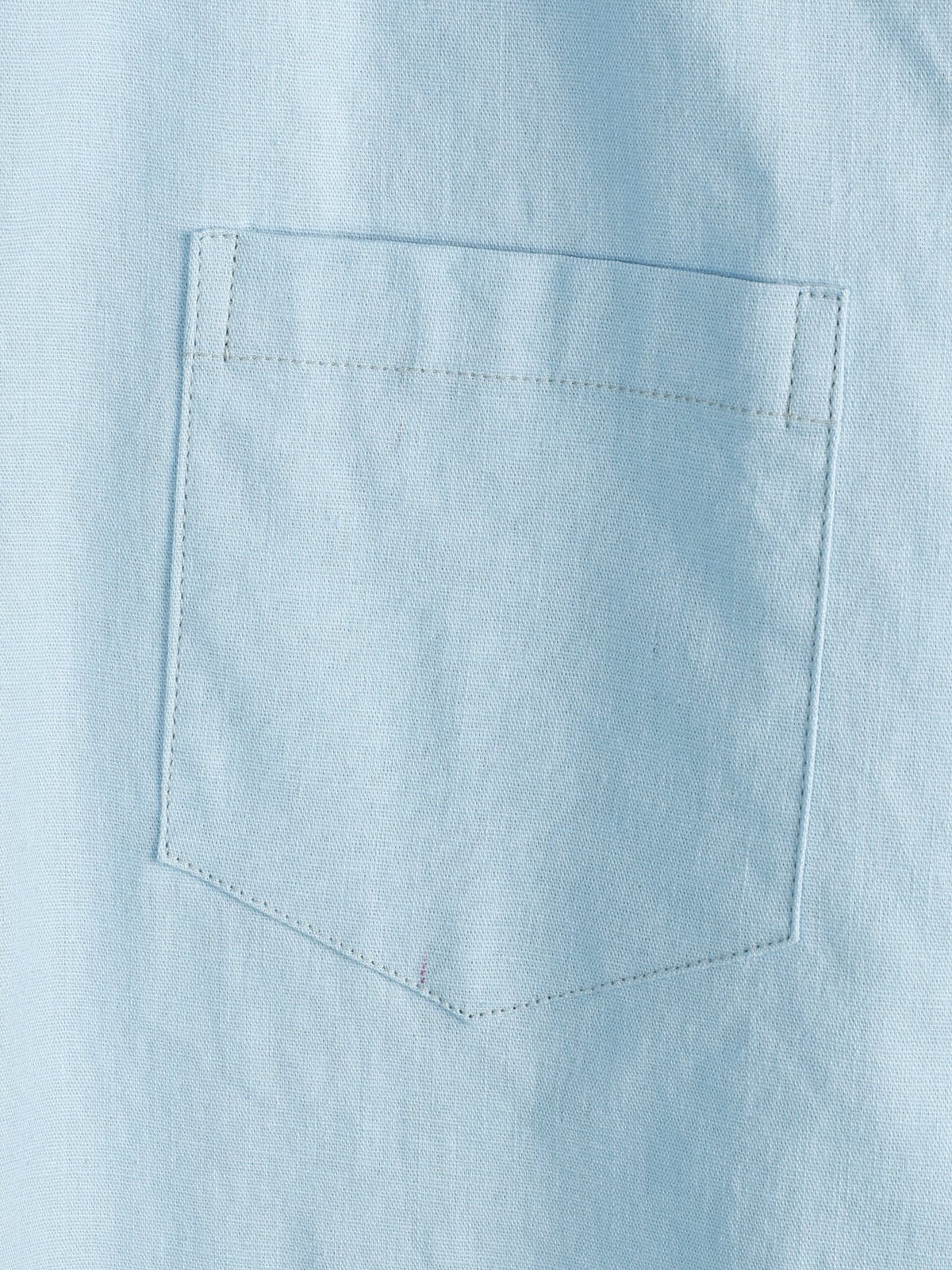Solid Color Short-Sleeve Shirt